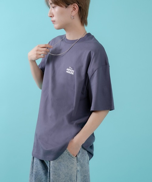 MICKEY MOUSE(ミッキーマウス)の「【MICKEY】オーバーサイズ プリント 半袖Tシャツ(Tシャツ/カットソー・メンズ・グレー/グレー系/ホワイト/ベージュ/ホワイト系・MEDIUM/LARGE/X-LARGE)」の13枚目の写真
