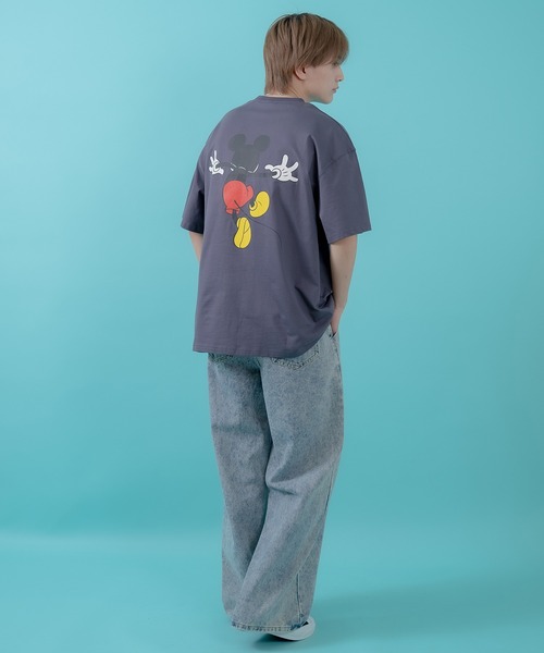 MICKEY MOUSE(ミッキーマウス)の「【MICKEY】オーバーサイズ プリント 半袖Tシャツ(Tシャツ/カットソー・メンズ・グレー/グレー系/ホワイト/ベージュ/ホワイト系・MEDIUM/LARGE/X-LARGE)」の14枚目の写真