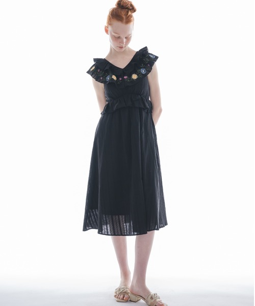 dium Flower embroidery one piece Mサイズ dium Flower embroidery one piece Mサイズ dium. | Flower