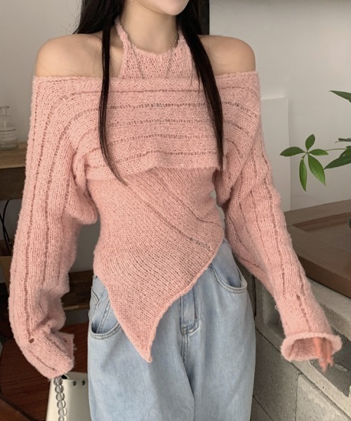 Vipoa(ヴィポア)の「ensemble SS knit(ニット/セーター・レディース・アイボリー/ピンク・FREE)」の20枚目の写真