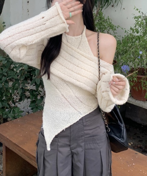 Vipoa(ヴィポア)の「ensemble SS knit(ニット/セーター・レディース・アイボリー/ピンク・FREE)」の10枚目の写真