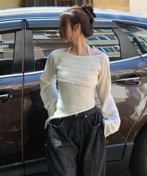 Vipoa(ヴィポア)の「ensemble SS knit(ニット/セーター・レディース・アイボリー/ピンク・FREE)」の18枚目の写真
