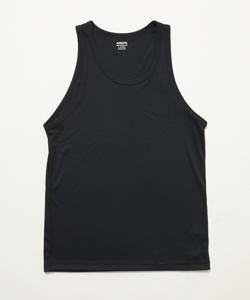 FREAK'S STORE（フリークスストア）の「FREAK’S STORE/フリークスストア AIRDRY 高機能素材 リブ編み タンクトップ/エアドライ ポリエステル/吸水速乾/遮熱性/UVカット（タンクトップ・メンズ・チャコールグレー/ブラック/ホワイト・SMALL/LARGE/MEDIUM）」の12枚目の写真