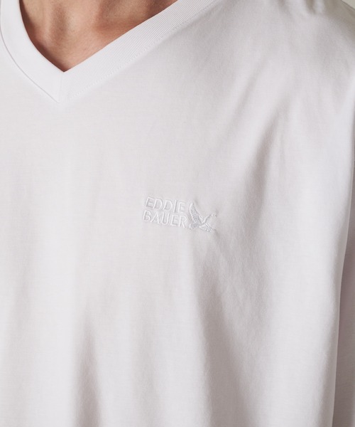 Eddie Bauer(エディーバウアー)の「軽量 Vネック コットン 半袖 Tシャツ(Tシャツ/カットソー・メンズ・ブラック/ホワイト/ブルー/ピンク・XL/L/M/S/XXL)」の19枚目の写真