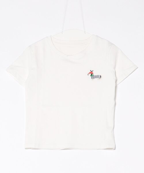 H.TOKYO（エイチトウキョウ）の「ワンポイントデザインTシャツ（Tシャツ/カットソー・レディース・ブラック/グレー/ホワイト・FREE）」の6枚目の写真