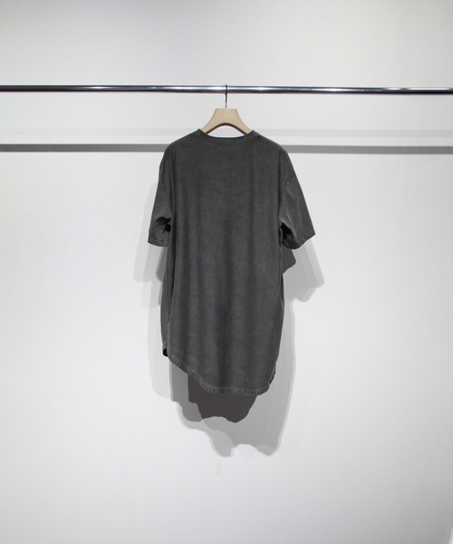 soe（ソーイ）の「Over Dye Hem Tall Tee（Tシャツ/カットソー・メンズ・ライトピンク/ブラック/イエロー・1/2）」の4枚目の写真