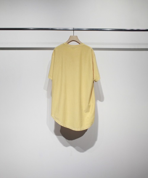 soe（ソーイ）の「Over Dye Hem Tall Tee（Tシャツ/カットソー・メンズ・ライトピンク/ブラック/イエロー・1/2）」の5枚目の写真