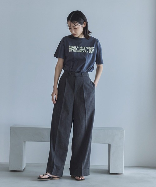 feepur(フェピュール)の「ピグメントロゴTee(Tシャツ/カットソー・レディース・チャコールグレー/ベージュ・MEDIUM)」の20枚目の写真