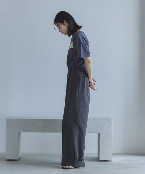 feepur(フェピュール)の「ピグメントロゴTee(Tシャツ/カットソー・レディース・チャコールグレー/ベージュ・MEDIUM)」の19枚目の写真