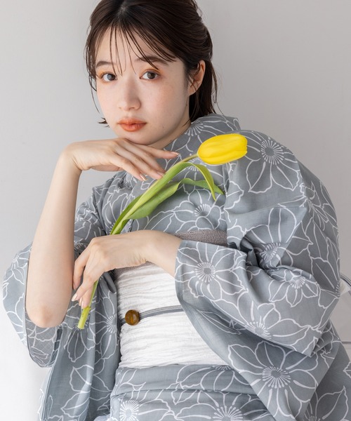 【ゆかた館グレース】こだわり浴衣５点セット (グリーン) こだわり浴衣5点セット（浴衣）｜ゆかた館グレース（ユカタカン