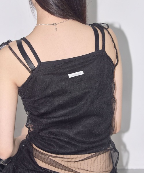 FANCY CLUB（ファンシークラブ）の「FANCY CLUB／レースシャーリングワンピース（ワンピース・レディース・ホワイト/ブラック・FREE）」の13枚目の写真