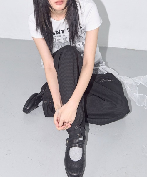 FANCY CLUB（ファンシークラブ）の「FANCY CLUB／レースシャーリングワンピース（ワンピース・レディース・ホワイト/ブラック・FREE）」の14枚目の写真