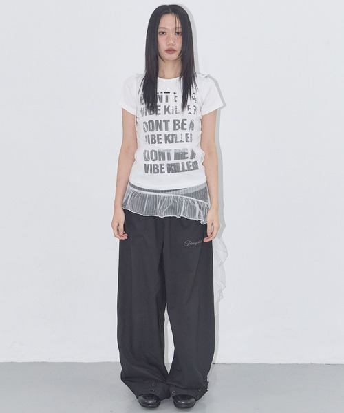 FANCY CLUB（ファンシークラブ）の「FANCY CLUB／レースシャーリングワンピース（ワンピース・レディース・ホワイト/ブラック・FREE）」の17枚目の写真