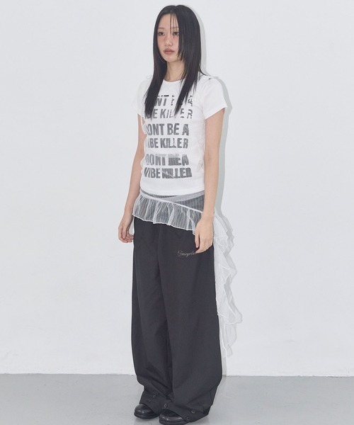 FANCY CLUB（ファンシークラブ）の「FANCY CLUB／レースシャーリングワンピース（ワンピース・レディース・ホワイト/ブラック・FREE）」の18枚目の写真