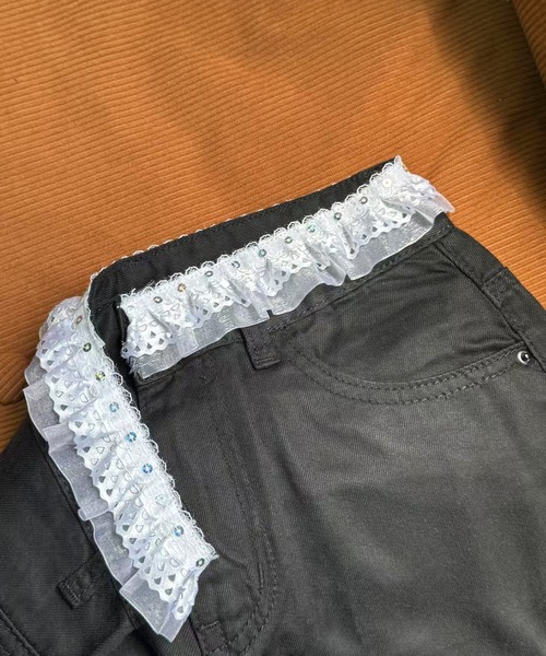 AsheKsha(アシクシャ)の「テンセル100 ウエストレース付きパンツ(スウェットパンツ・レディース・ブラック・S/M/L)」の3枚目の写真