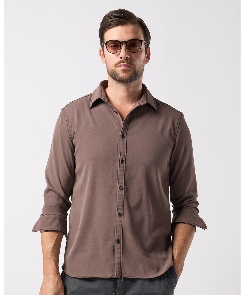 piece-dyed function regular shirt