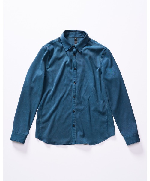 wjk（ダヴルジェイケイ）の「piece-dyed function regular shirt（シャツ/ブラウス・メンズ・ブラウン/グレー/ブルー・SMALL/MEDIUM/LARGE/X-LARGE）」の14枚目の写真