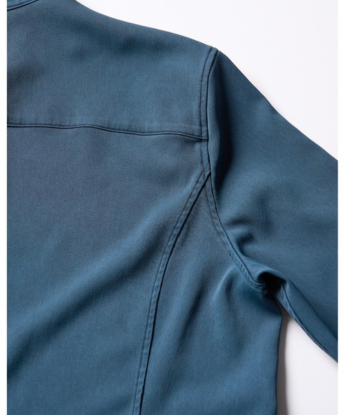 wjk（ダヴルジェイケイ）の「piece-dyed function regular shirt（シャツ/ブラウス・メンズ・ブラウン/グレー/ブルー・SMALL/MEDIUM/LARGE/X-LARGE）」の9枚目の写真