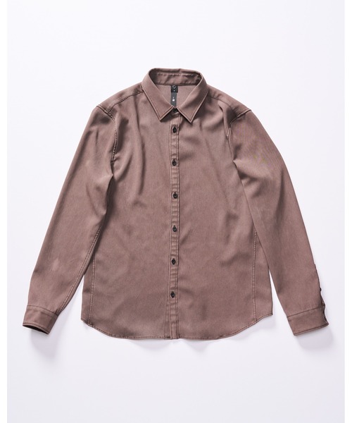 wjk（ダヴルジェイケイ）の「piece-dyed function regular shirt（シャツ/ブラウス・メンズ・ブラウン/グレー/ブルー・SMALL/MEDIUM/LARGE/X-LARGE）」の12枚目の写真