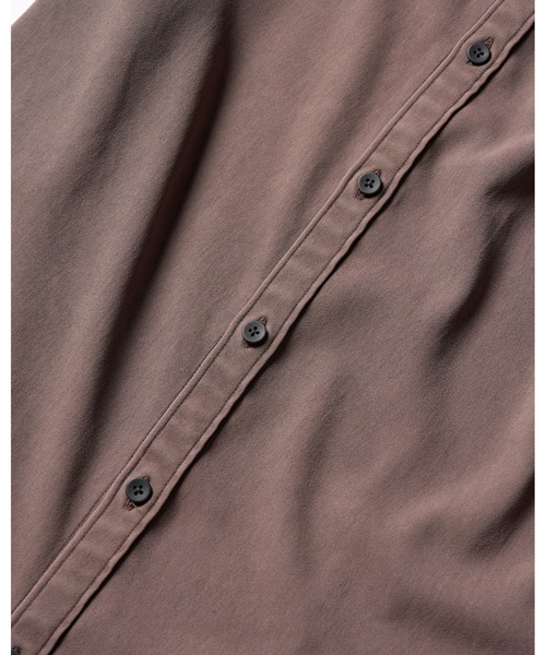 wjk（ダヴルジェイケイ）の「piece-dyed function regular shirt（シャツ/ブラウス・メンズ・ブラウン/グレー/ブルー・SMALL/MEDIUM/LARGE/X-LARGE）」の13枚目の写真