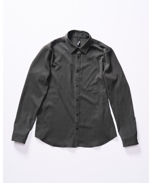 wjk（ダヴルジェイケイ）の「piece-dyed function regular shirt（シャツ/ブラウス・メンズ・ブラウン/グレー/ブルー・SMALL/MEDIUM/LARGE/X-LARGE）」の5枚目の写真