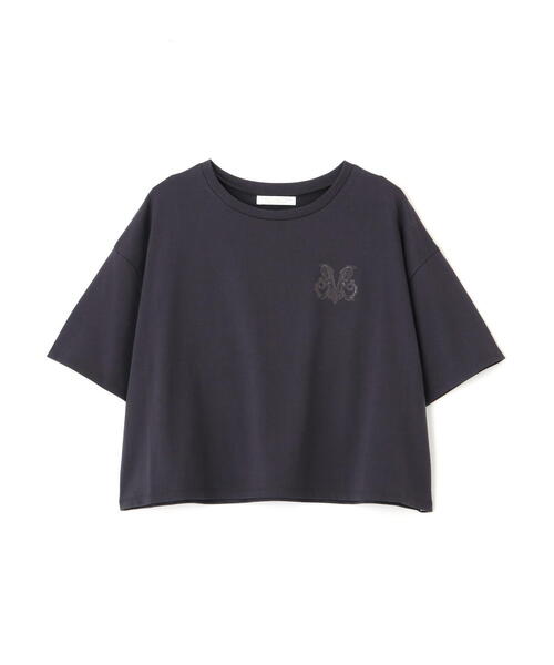 PROPORTION BODY DRESSING(プロポーションボディドレッシング)の「ワンポイント刺繍Tシャツ / 1215160505(Tシャツ/カットソー・レディース・ホワイト/ダークグレー/ピンク・FREE)」の4枚目の写真