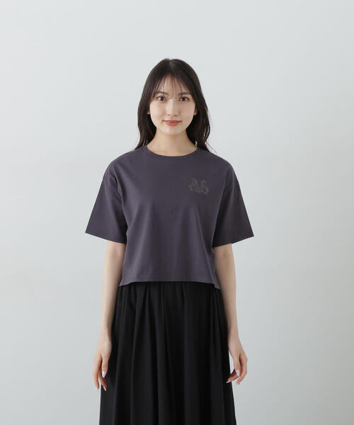 PROPORTION BODY DRESSING（プロポーションボディドレッシング）の「ワンポイント刺繍Ｔシャツ / 1215160505（Tシャツ/カットソー・レディース・ホワイト/ダークグレー/ピンク・FREE）」の19枚目の写真