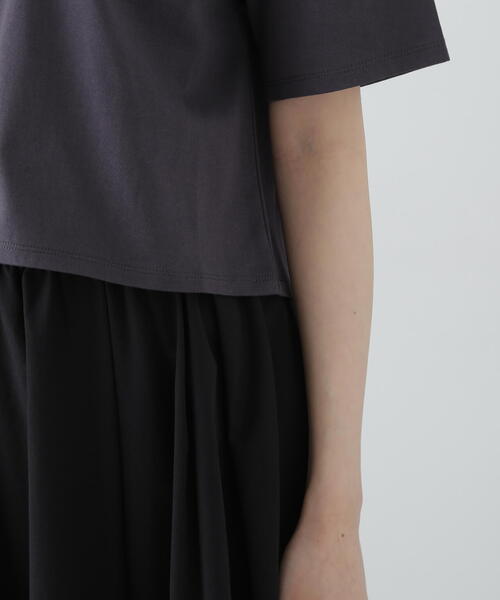 PROPORTION BODY DRESSING(プロポーションボディドレッシング)の「ワンポイント刺繍Tシャツ / 1215160505(Tシャツ/カットソー・レディース・ホワイト/ダークグレー/ピンク・FREE)」の12枚目の写真