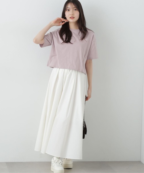 PROPORTION BODY DRESSING（プロポーションボディドレッシング）の「ワンポイント刺繍Ｔシャツ / 1215160505（Tシャツ/カットソー・レディース・ホワイト/ダークグレー/ピンク・FREE）」の14枚目の写真