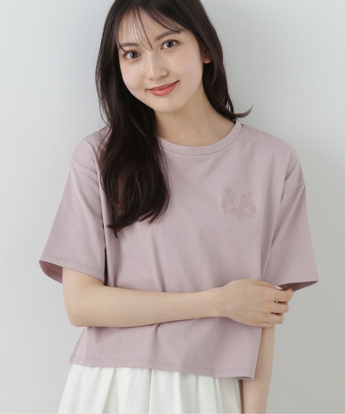 PROPORTION BODY DRESSING（プロポーションボディドレッシング）の「ワンポイント刺繍Ｔシャツ / 1215160505（Tシャツ/カットソー・レディース・ホワイト/ダークグレー/ピンク・FREE）」の15枚目の写真