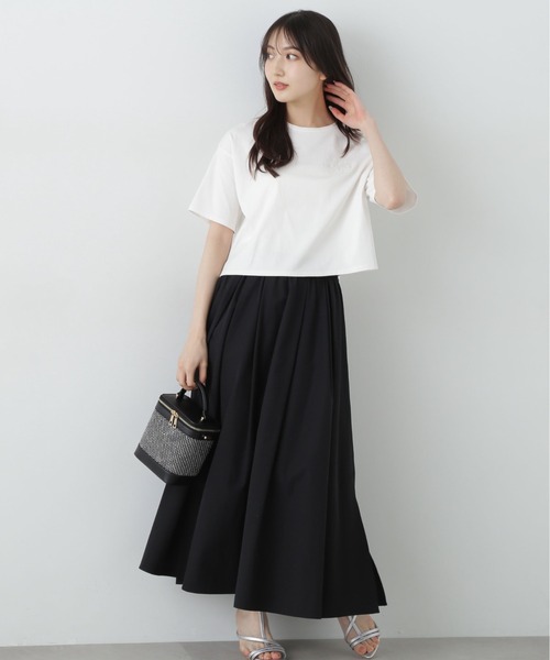 PROPORTION BODY DRESSING（プロポーションボディドレッシング）の「ワンポイント刺繍Ｔシャツ / 1215160505（Tシャツ/カットソー・レディース・ホワイト/ダークグレー/ピンク・FREE）」の12枚目の写真