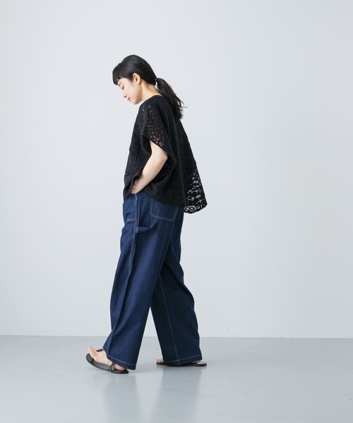 かぐれ（カグレ）の「コットンリネンデニムペインターパンツ