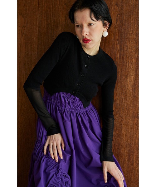 CIRCLE CUT SHERR SLEEVE KT CD（カーディガン/ボレロ）｜OMMO