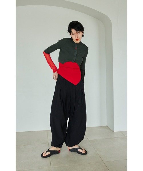 CIRCLE CUT SHERR SLEEVE KT CD（カーディガン/ボレロ）｜OMMO