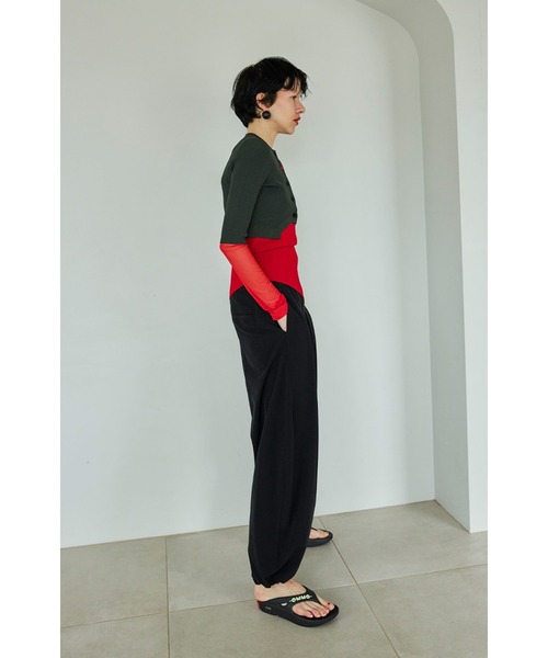 トップス OMMO CIRCLE CUT SHERR SLEEVE KT CD OMMO ONLINE STORE / CIRCLE CUT SHERR SLEEVE KT CD