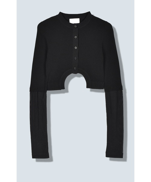 カーディガンCIRCLE CUT SHERR SLEEVE KT CD OMMO OMMO ONLINE STORE / CIRCLE CUT SHERR SLEEVE KT CD