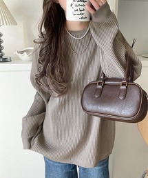 Java（ジャバ）の「《JaVa ジャバコラボ》洗練された大人カジュアルトップス。サーマルクルーネックニット（ニット/セーター）」