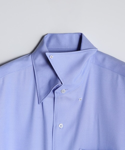 MEN'S BIGI(メンズビギ)の「【ACTIVE TAILOR/アクティブテイラー】クールマックスロイヤルオックスドレスシャツ<吸水速乾/イージーケア>(シャツ/ブラウス・メンズ・ホワイト/サックスブルー・03/02/01/04)」の5枚目の写真