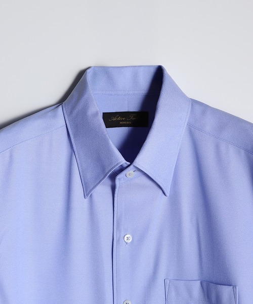 MEN'S BIGI(メンズビギ)の「【ACTIVE TAILOR/アクティブテイラー】クールマックスロイヤルオックスドレスシャツ<吸水速乾/イージーケア>(シャツ/ブラウス・メンズ・ホワイト/サックスブルー・03/02/01/04)」の4枚目の写真