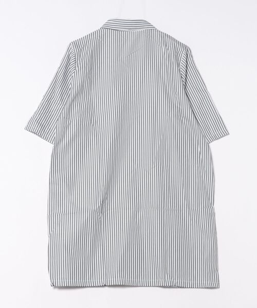 urge:(アージコロン )の「【URGE:】ストライプ 半袖 シャツ ワンピース(シャツワンピース・レディース・ブラック/ブルー・SMALL/MEDIUM/LARGE/X-LARGE)」の3枚目の写真