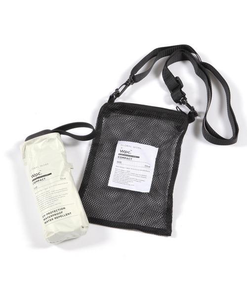 GLOBAL WORK(グローバルワーク)の「サコッシュ付きUV日傘/414123(折りたたみ傘・メンズ・グレー/ホワイト×グレー/シルバー/アイボリー/ブラック・FREE)」の6枚目の写真