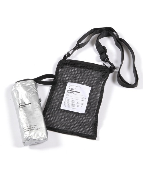 GLOBAL WORK(グローバルワーク)の「サコッシュ付きUV日傘/414123(折りたたみ傘・メンズ・グレー/ホワイト×グレー/シルバー/アイボリー/ブラック・FREE)」の9枚目の写真