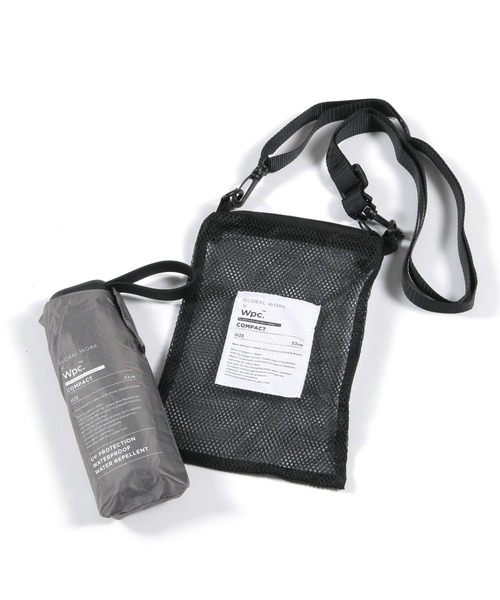 GLOBAL WORK(グローバルワーク)の「サコッシュ付きUV日傘/414123(折りたたみ傘・メンズ・グレー/ホワイト×グレー/シルバー/アイボリー/ブラック・FREE)」の10枚目の写真