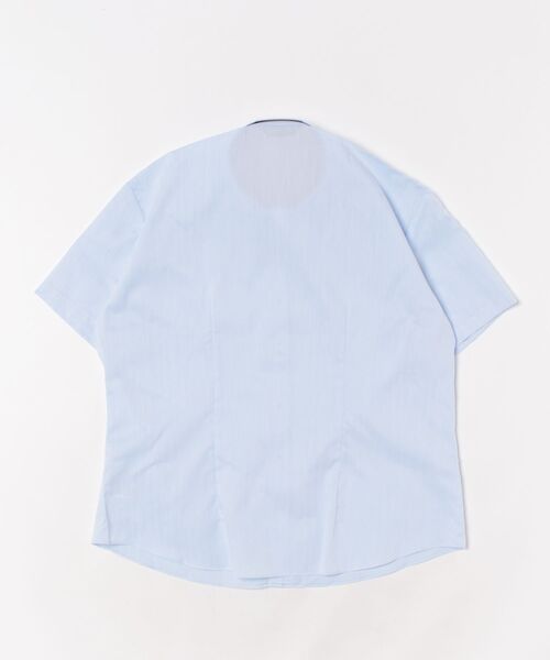 TOKYO SHIRTS（トウキョウシャツ）の「形態安定ノーアイロン レギュラー 半袖ビジネスワイシャツ（ビジネスシャツ・レディース・サックスブルー・S/M/L/LL/XL）」の5枚目の写真