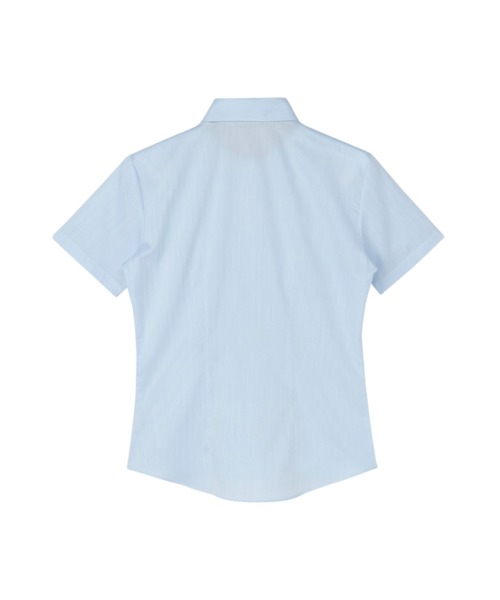 TOKYO SHIRTS（トウキョウシャツ）の「形態安定ノーアイロン レギュラー 半袖ビジネスワイシャツ（ビジネスシャツ・レディース・サックスブルー・S/M/L/LL/XL）」の4枚目の写真
