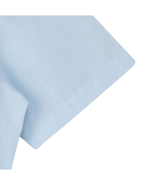 TOKYO SHIRTS（トウキョウシャツ）の「形態安定ノーアイロン レギュラー 半袖ビジネスワイシャツ（ビジネスシャツ・レディース・サックスブルー・S/M/L/LL/XL）」の2枚目の写真