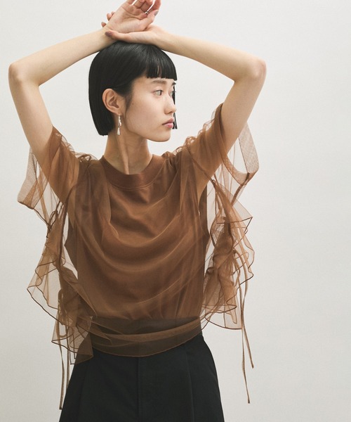 ADAM ET ROPE' tシャツ 「サステナブル」・「定番人気」ギャザー