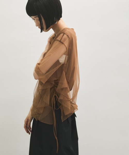 ADAM ET ROPE' tシャツ 「サステナブル」・「定番人気」ギャザー