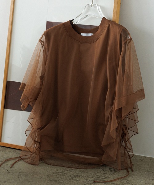 ADAM ET ROPE' tシャツ 「サステナブル」・「定番人気」ギャザー