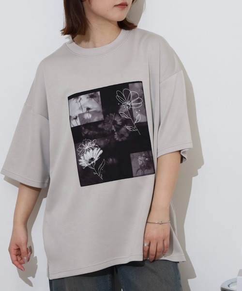 FUNALIVE(ファンアライブ)の「スムースダンボール オーバーサイズ プリントカットソー 接触冷感 UVカット 半袖(Tシャツ/カットソー・メンズ・ライトグレー系3/ブラック系その他3/ホワイト系その他3/ブラック/ライトグレー系1/ライトグレー系2/ホワイト/ホワイト系その他2/ブラック系その他2・LL/L/M)」の8枚目の写真